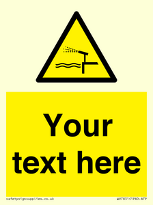 Custom warning water cannon